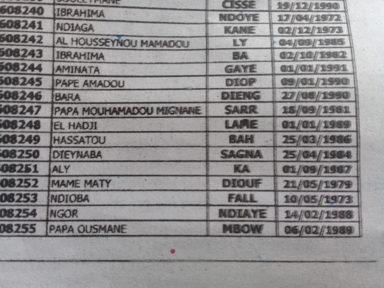 Exclusif: la liste des 388 embauchés au Port de Dakar en 10 jours par Cheikh Kanté