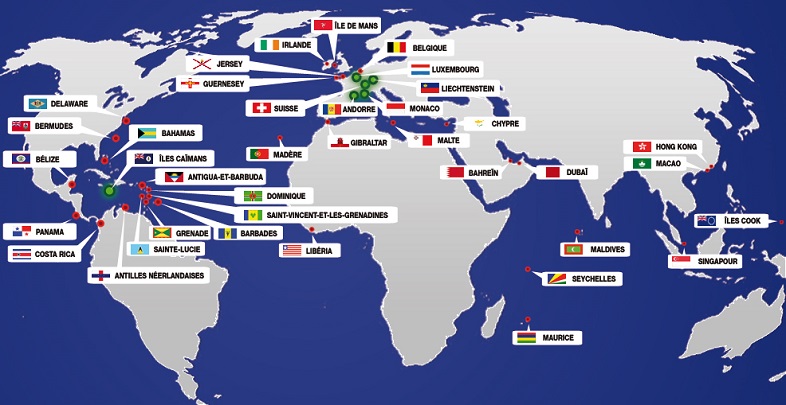 Liste noire définitive des paradis fiscaux: 17 pays épinglés