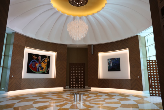 Le Président de la République Macky Sall dans le pavillon présidentiel de l'AIBD