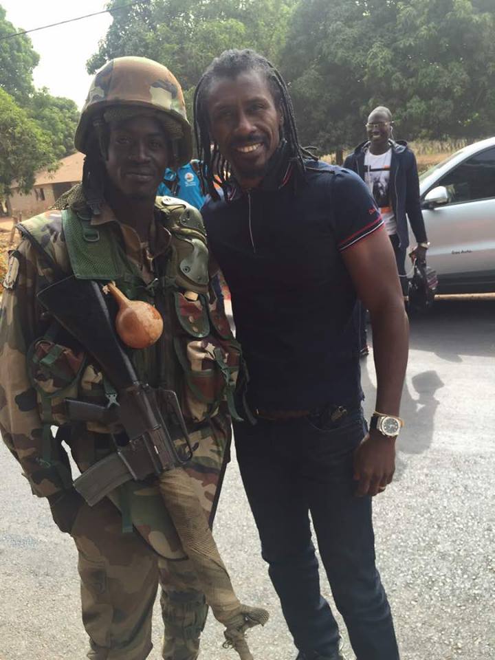  Aliou Cissé dans une base militaire en Casamance