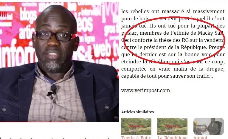 Casamance: Yerim Seck dérape encore et Macky Sall ne dit rien