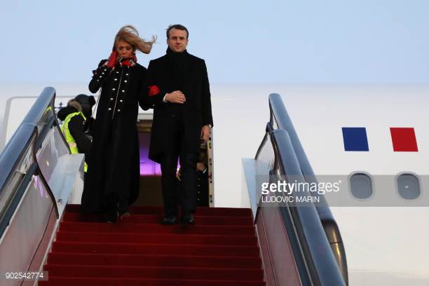 Arrivée du président Emmanuel Macron à Dakar