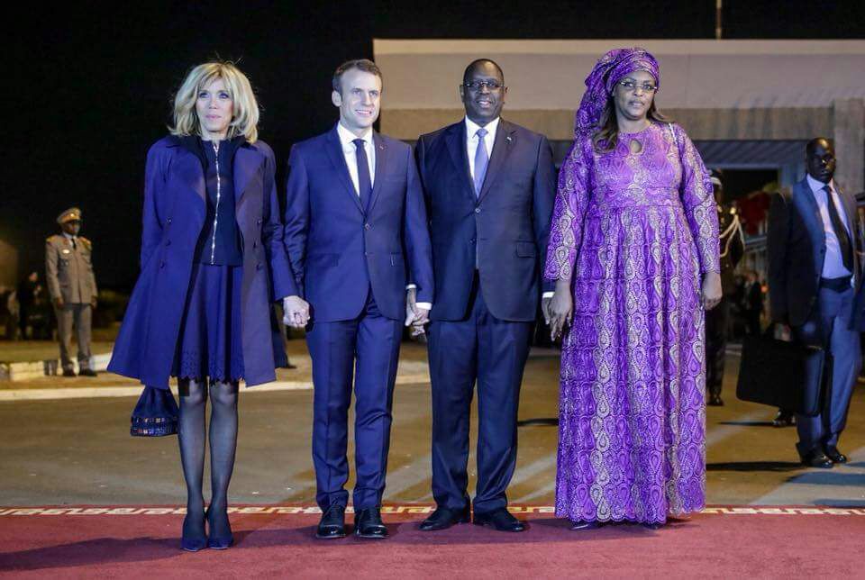 L'arrivée du président français en Photos 