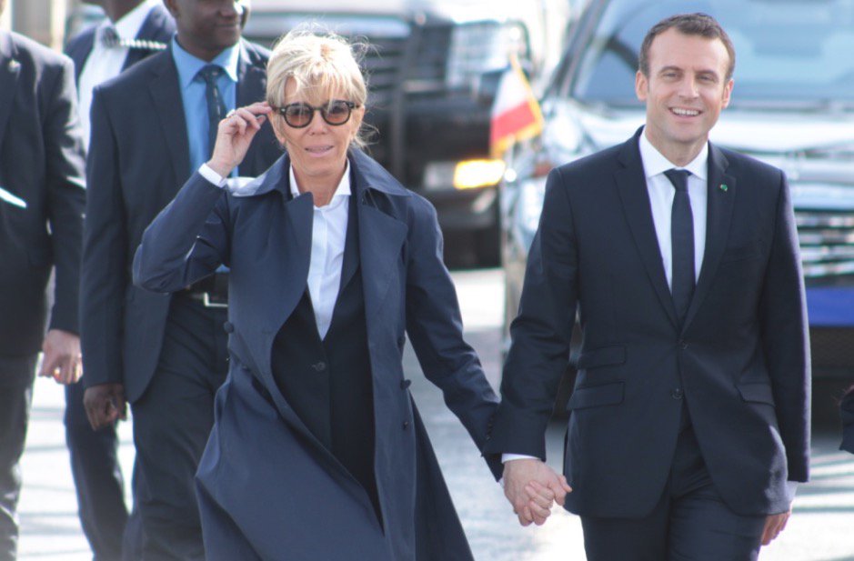 La promenade des couples Sall et Macron à Saint Louis (Photos)