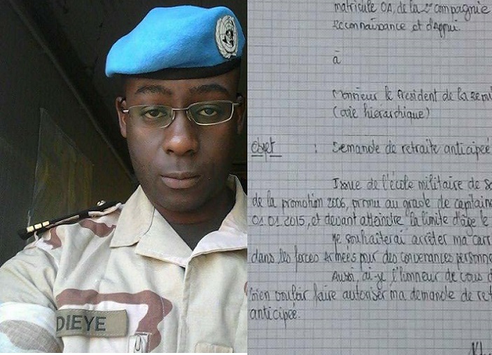 Démission de l’Armée nationale : Les lettres du capitaine Dièye au chef de l’État (DOCUMENTS)