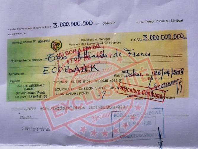 Exclusif! Les vraies raisons du retard de paiement des bourses d’avril 2018