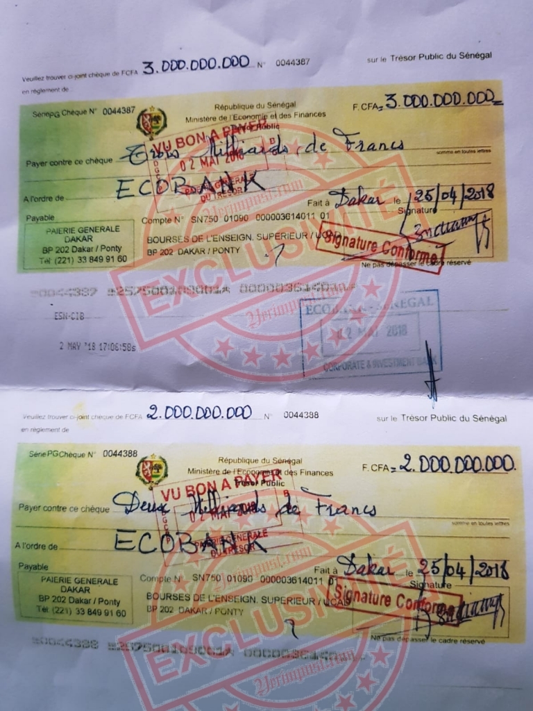 Exclusif! Les vraies raisons du retard de paiement des bourses d’avril 2018