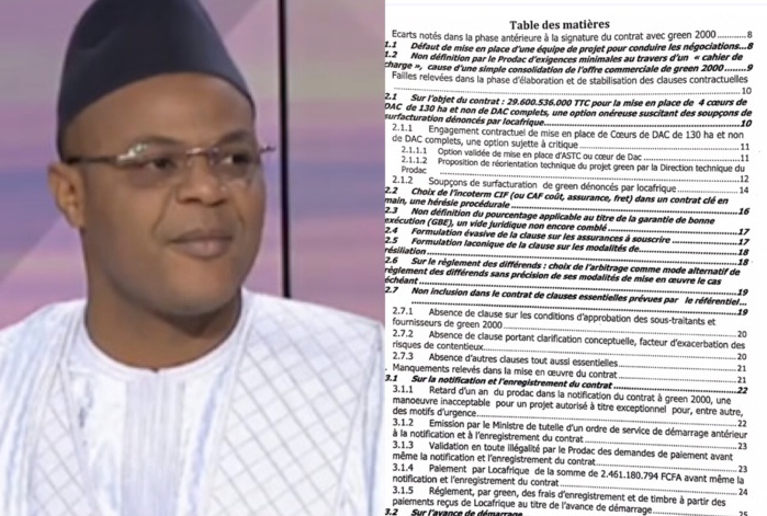 Exclusif : Rapport complet de l’I.G.F sur le PRODAC (DOCUMENTS)