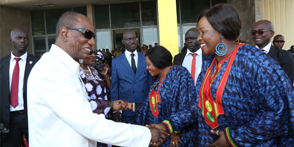 Alpha Condé en vacances à Saly