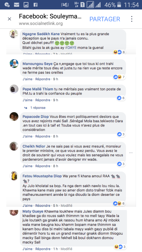 Abattus par les 8.000 messages d'insultes, Ndéné Ndiaye va t-il fermer sa page facebook?