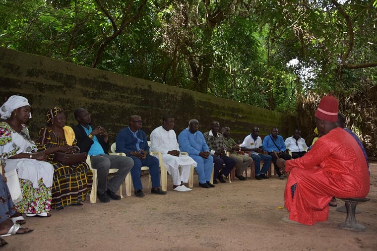 Présidentielle: Baldé reçu chaleureusement par le roi d'Oussouye