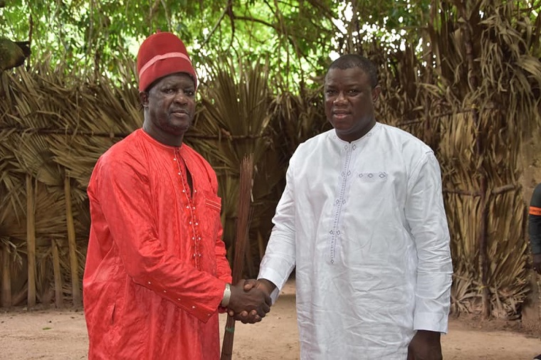 Présidentielle: Baldé reçu chaleureusement par le roi d'Oussouye