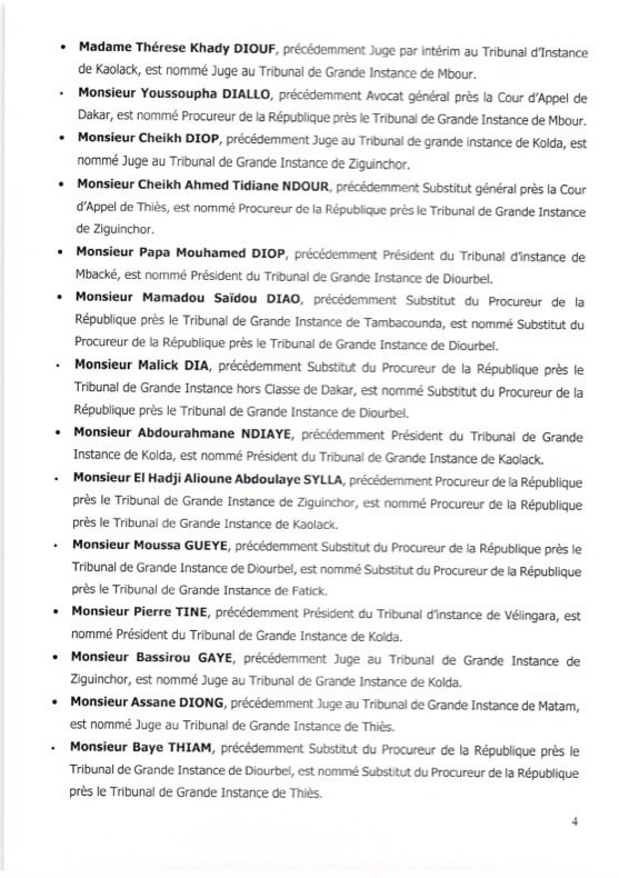 Les nominations du Conseil supérieur de la magistrature