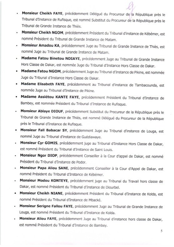 Les nominations du Conseil supérieur de la magistrature