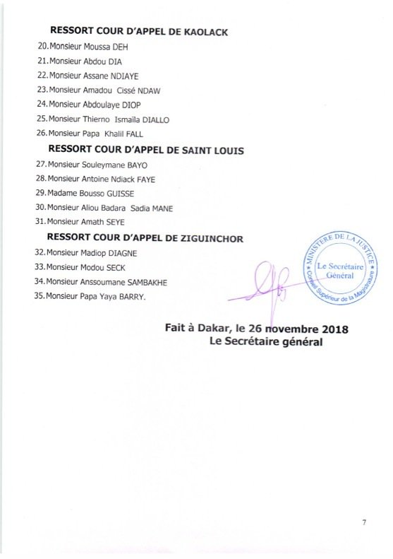 Les nominations du Conseil supérieur de la magistrature