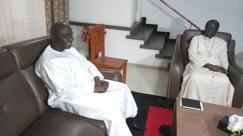 Idrissa Seck reçu par l'archevêque de Dakar Mgr Benjamin Ndiaye