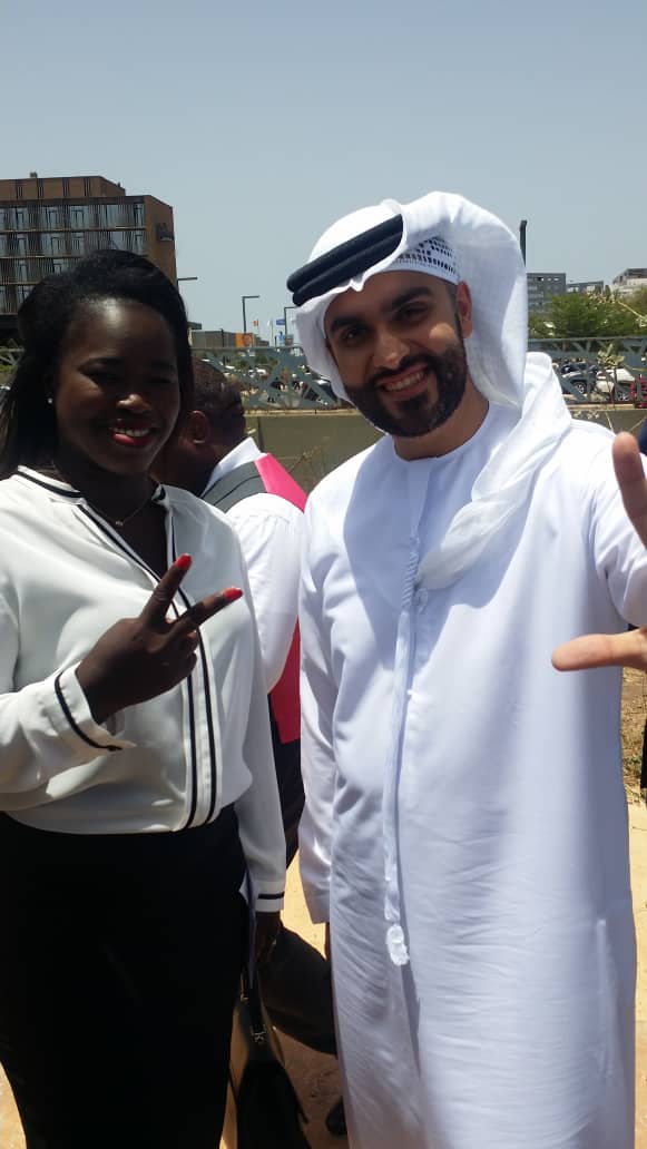 Dieynaba Goudiaby, présidente de l'UCTM à la prestation de serment de Macky