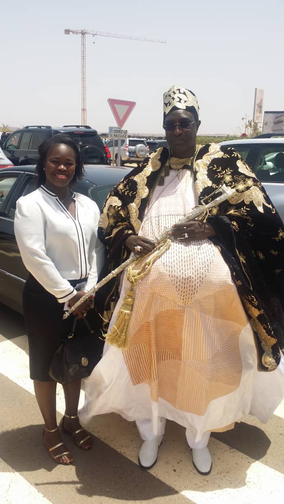 Dieynaba Goudiaby, présidente de l'UCTM à la prestation de serment de Macky