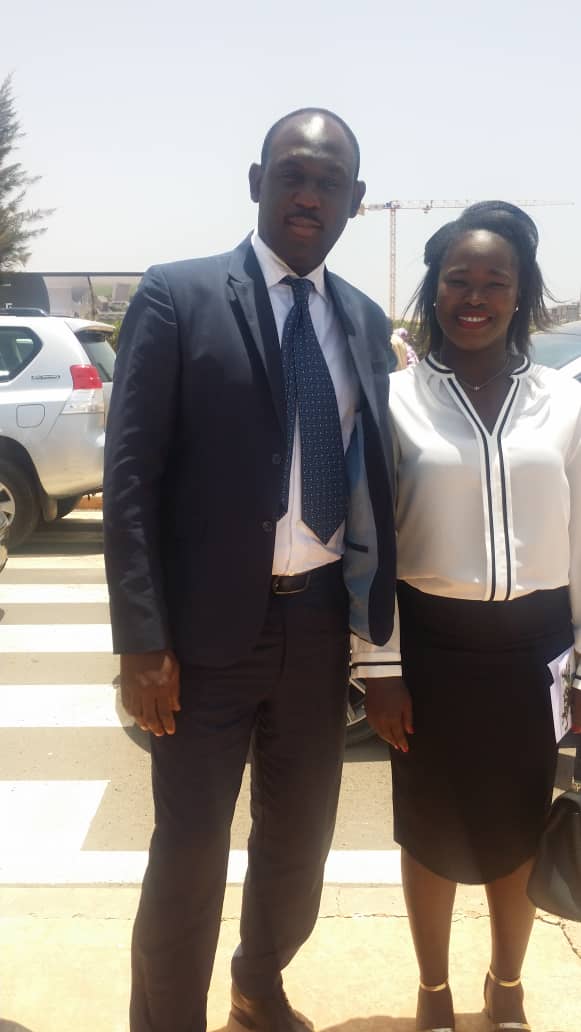 Dieynaba Goudiaby, présidente de l'UCTM à la prestation de serment de Macky