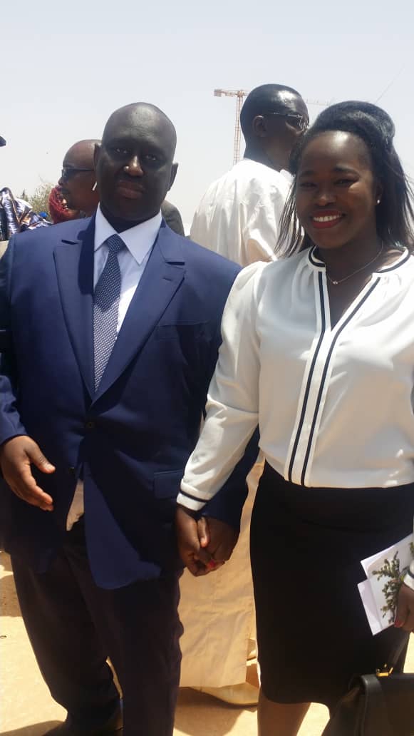 Dieynaba Goudiaby, présidente de l'UCTM à la prestation de serment de Macky