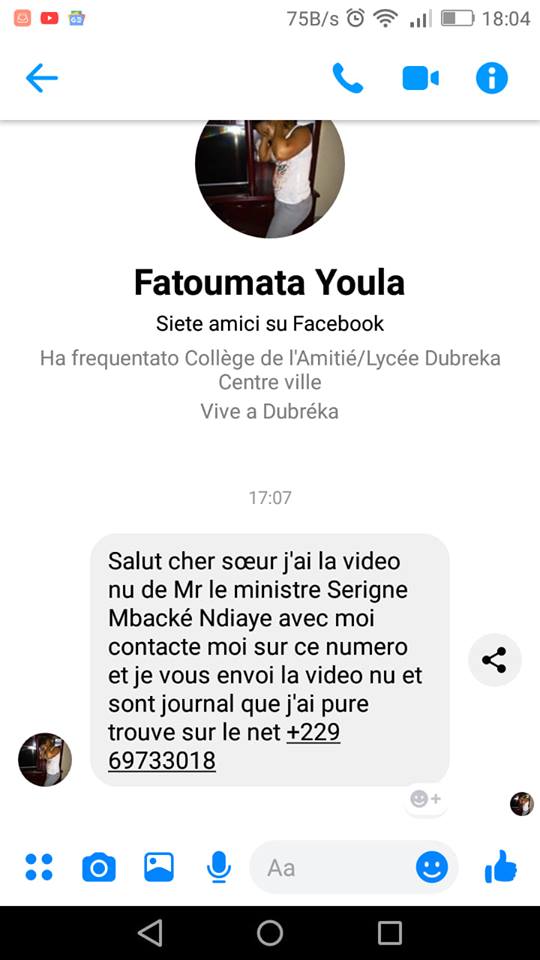 Fatoumata Youla, la dame qui fait chanter Serigne Mbacké Ndiaye pour une affaire de photos "nues"
