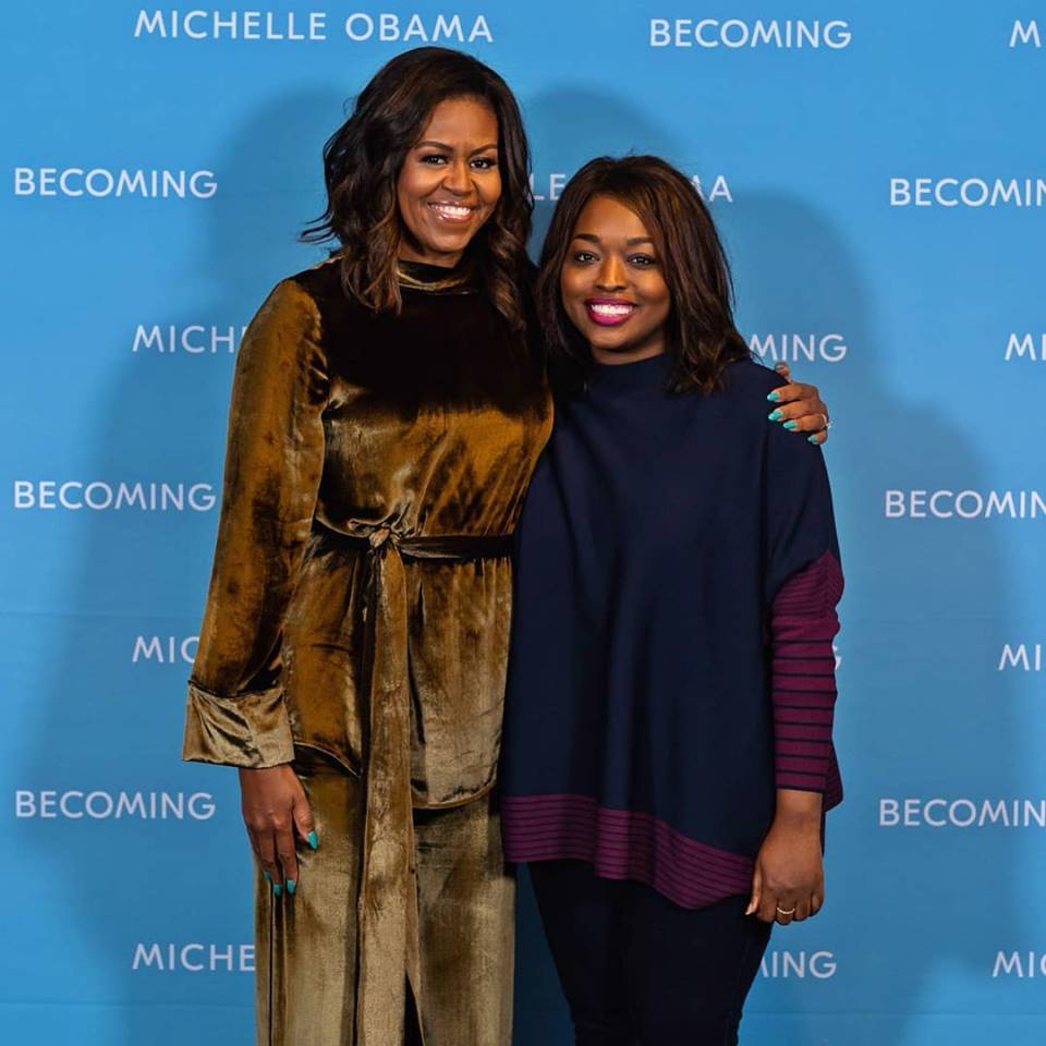 Amy Sarr Fall s'affiche avec Michelle Obama