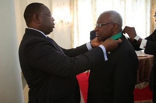 Paris : Macky Sall reçoit Lamine Diack