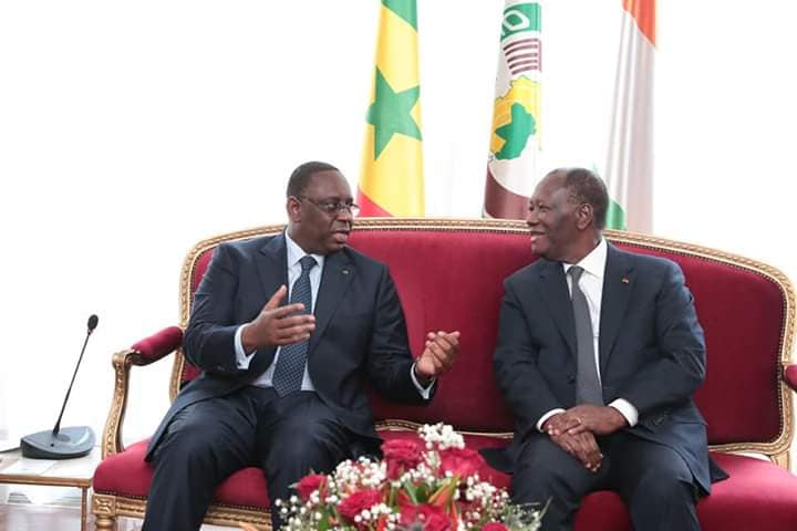 Cote Ivoire: Ouattare et Macky signent des accords
