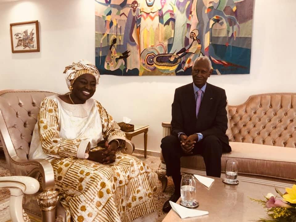 Aminata Touré chez le président Abdou Diouf