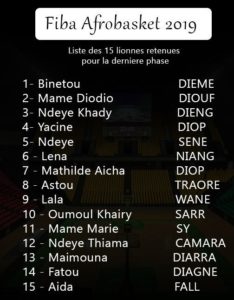 AFROBASKET : Cheikh Sarr réduit sa liste à 15 lionnes