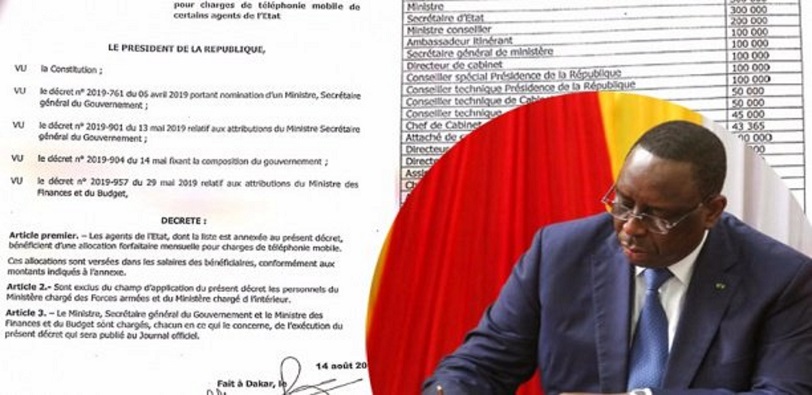 [DOCUMENTS] Facture téléphonique : Révélations sur les nouvelles mesures de Macky