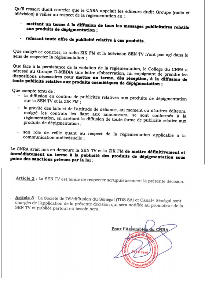 Dernière minute: Les programmes de la SEN TV suspendus