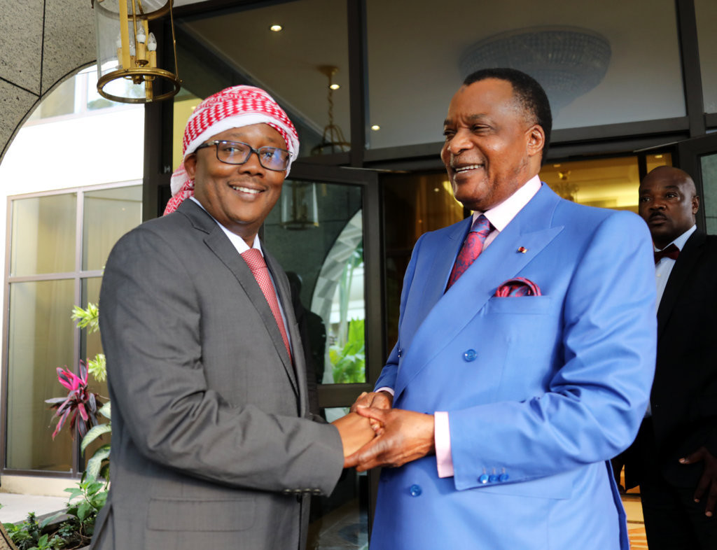 Brazzaville: Umaro Sissoco Embalo reçu par la président Denis Sassou N’Guesso
