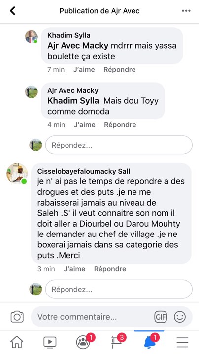 APR: Mahmouth Saleh abreuvé d'injures par Cissé Lo: "je n' ai pas le temps de répondre à des drogues et des p..."