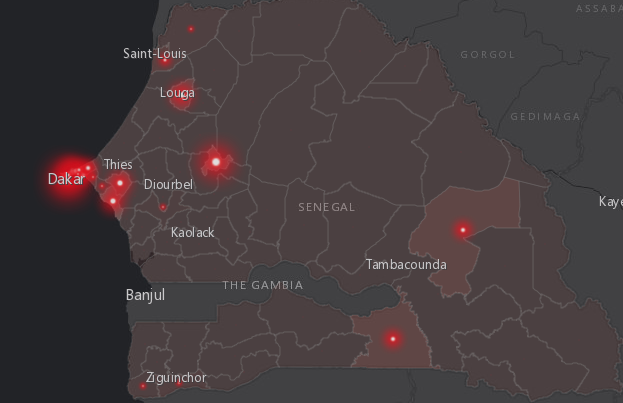 CORONAVURIS:  Voici les départements les plus touchés