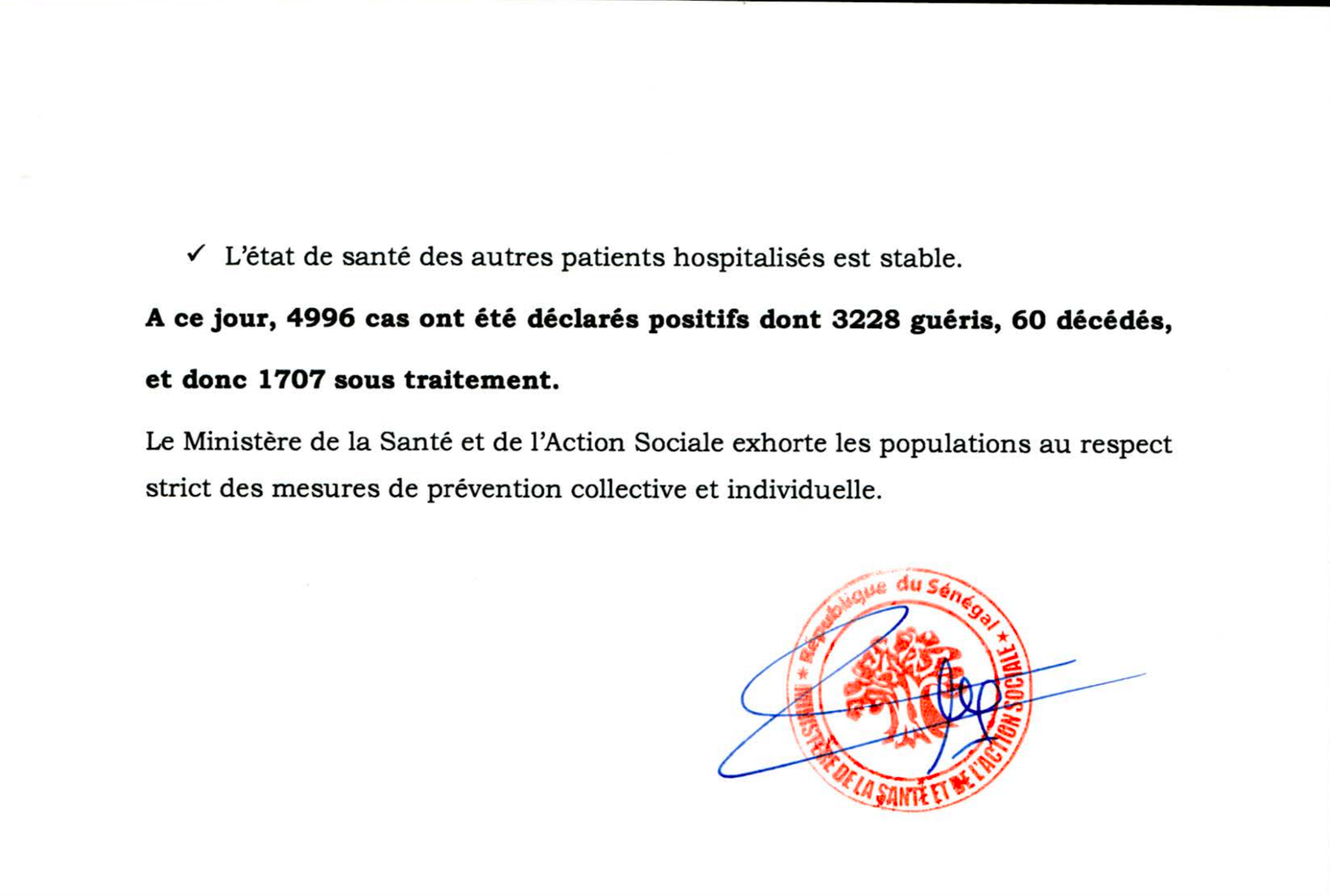 Coronavirus: 4 morts au Sénégal en 24 heures 