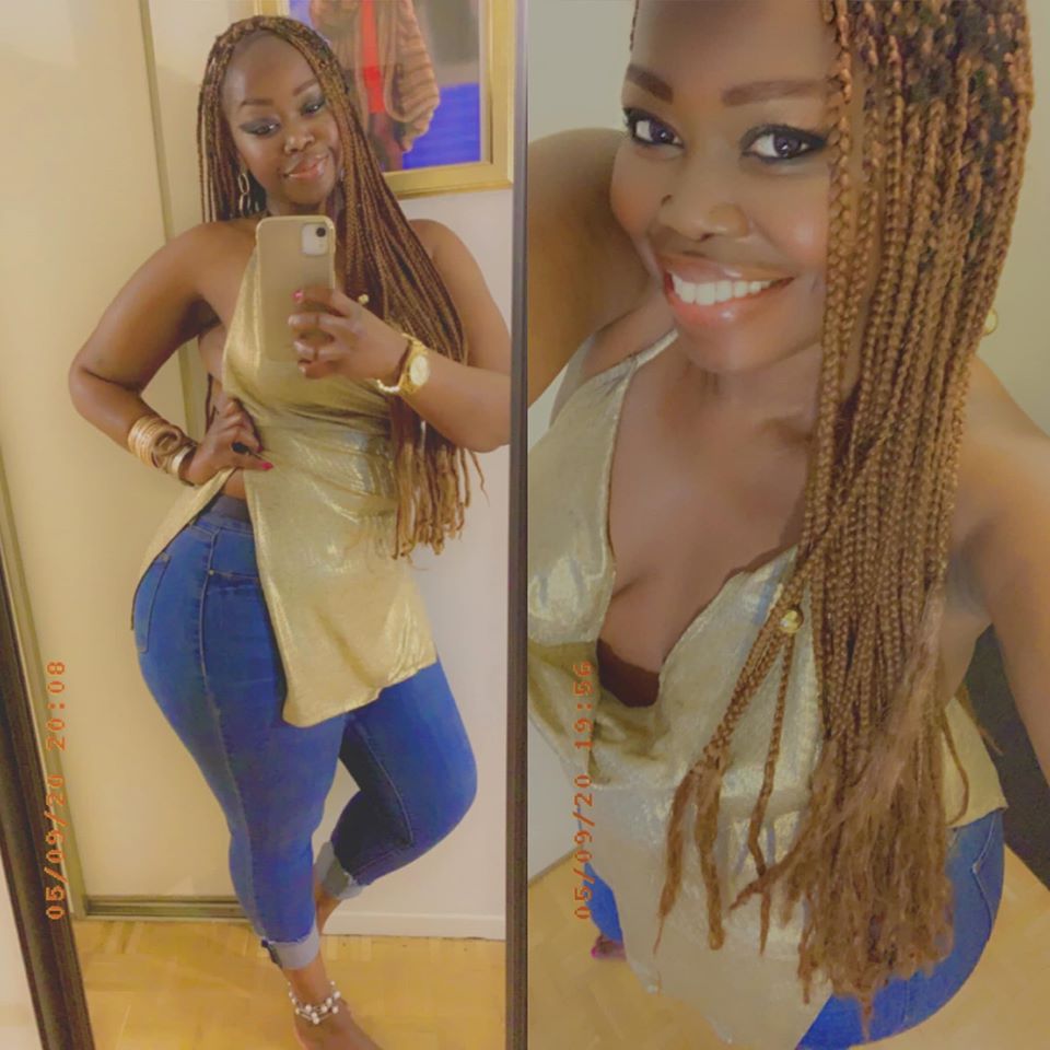 La chanteuse Myrène, étale  sa classe 