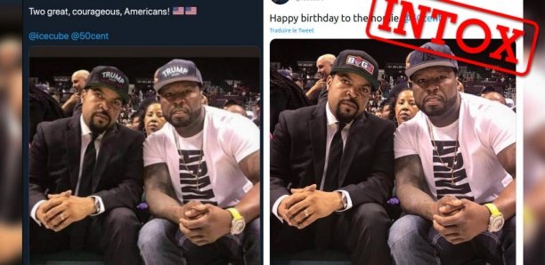 Ice Cube et 50 cent soutenant Donald Trump, l'intox tweetée par Eric Trump