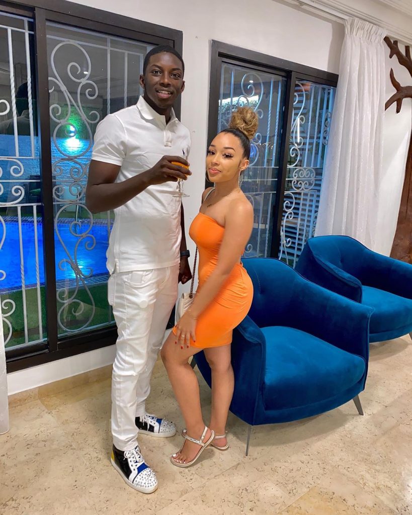 Ibrahima Aly Ngouille Ndiaye et copine Line Sow