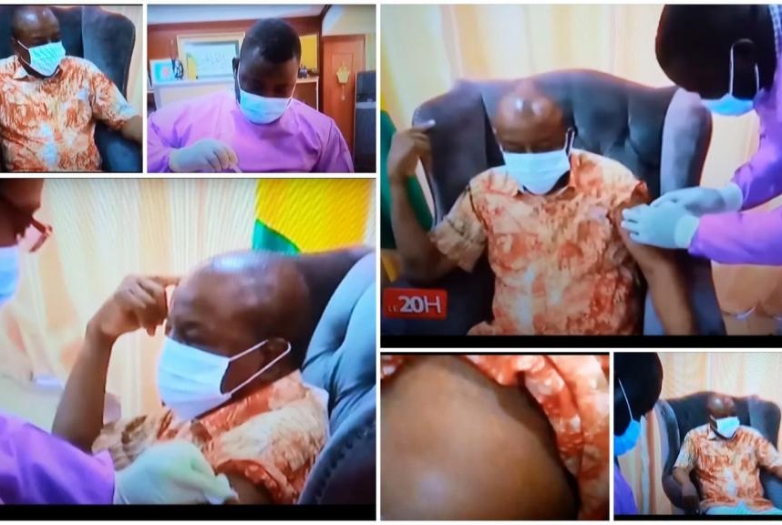 Guinée: Alpha Condé s'est fait vacciner