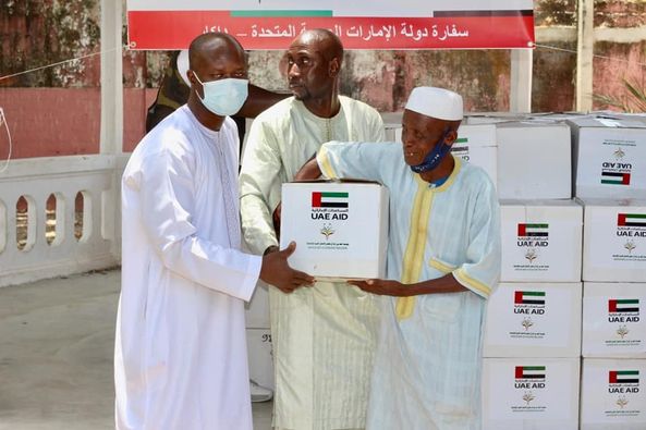 Ramadan: Baldé et ses partenaires des Émirats Arabes Unis "inondent" la capitale du Sud de Kits alimentaires