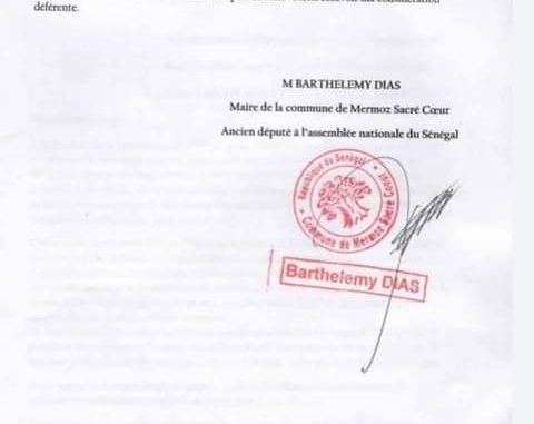 Affaire Tounkara : Barth écrit au juge de l’immigration de l’État de New York (Documents)