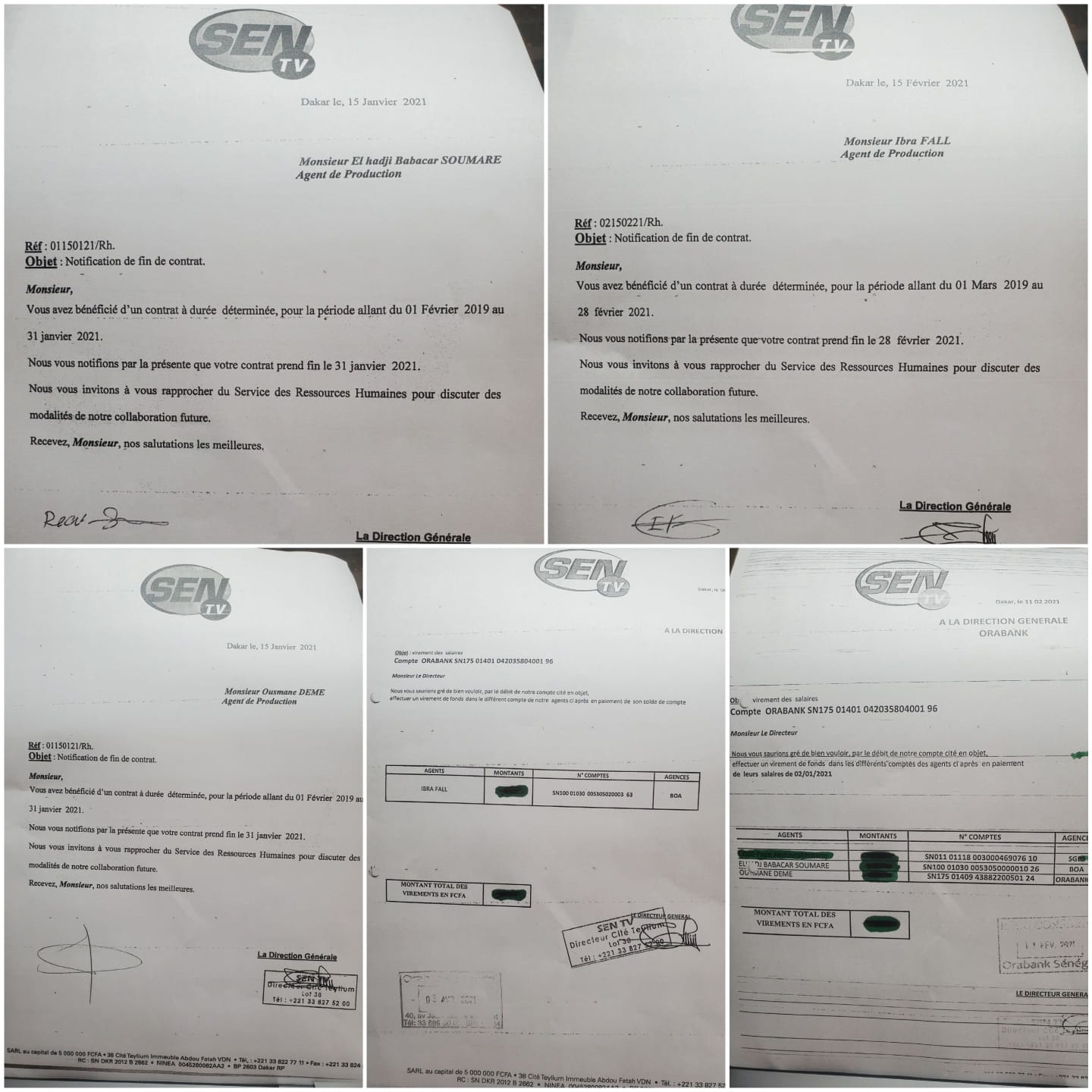 Licenciements à la Sen Tv : Bougane GUEYE dément et exhibe ses preuves  (Documents)