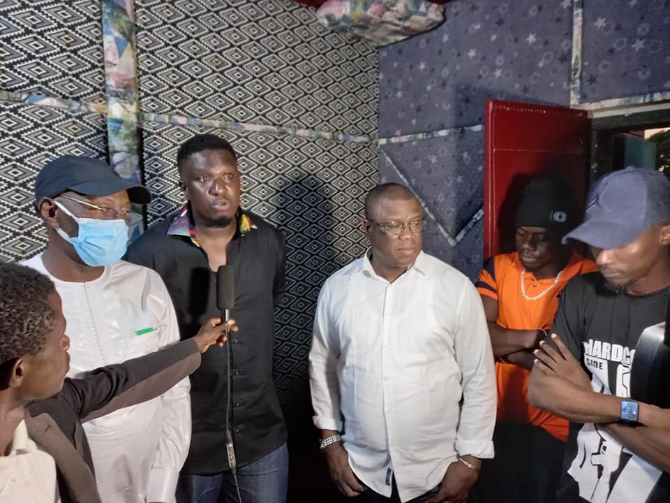 Ziguinchor : Abdoulaye Baldé au lancement du studio d'enregistrement du groupe "Hard Core Side". 