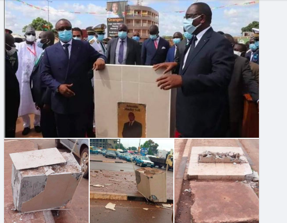 Guinée-Bissau : Destruction de la stèle de l'avenue Macky Sall 