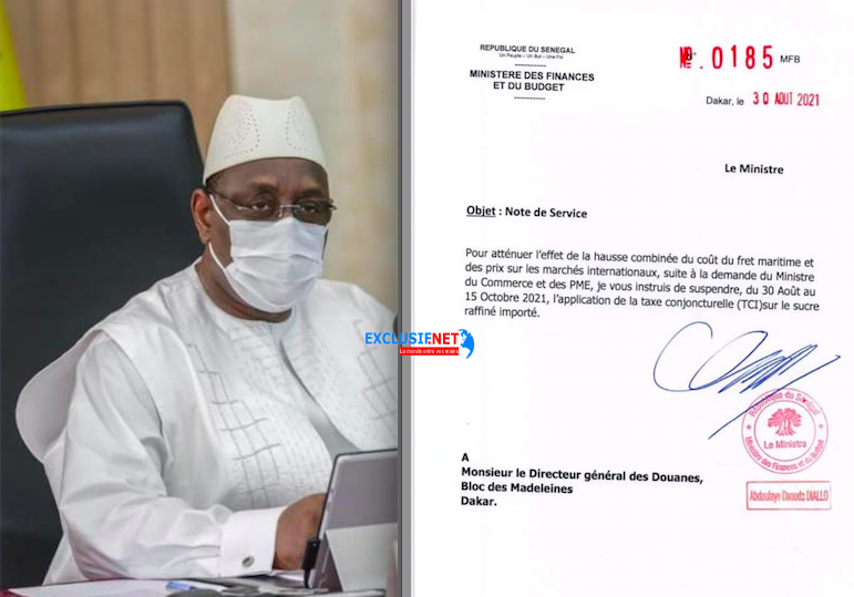 Taxe conjoncturelle à l'importation (TCI) sur le sucre : Le gouvernement de Macky recule 