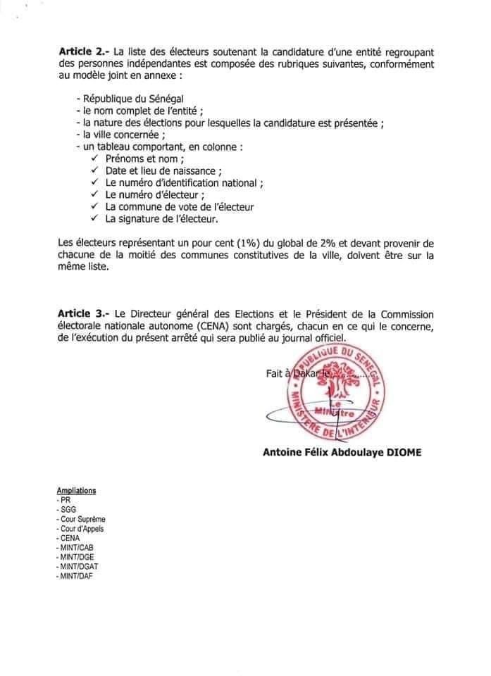 Locales 2021 : Les réformes apportées sur les candidatures indépendantes (Intérieur)