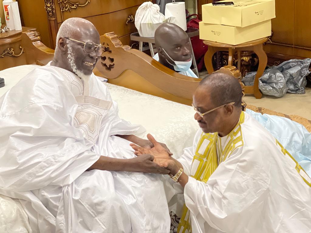 Gamou à Touba : Sérigne Mountakha reçoit Me Madické dans sa résidence 