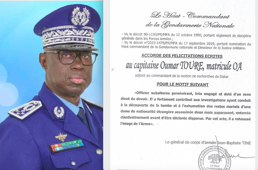 L'ex Capitaine Touré au général Tine: "Vous avez été juste quand l’injustice était plus avantageuse. Face au poids énorme d’une République qui vacillait de tout bord"