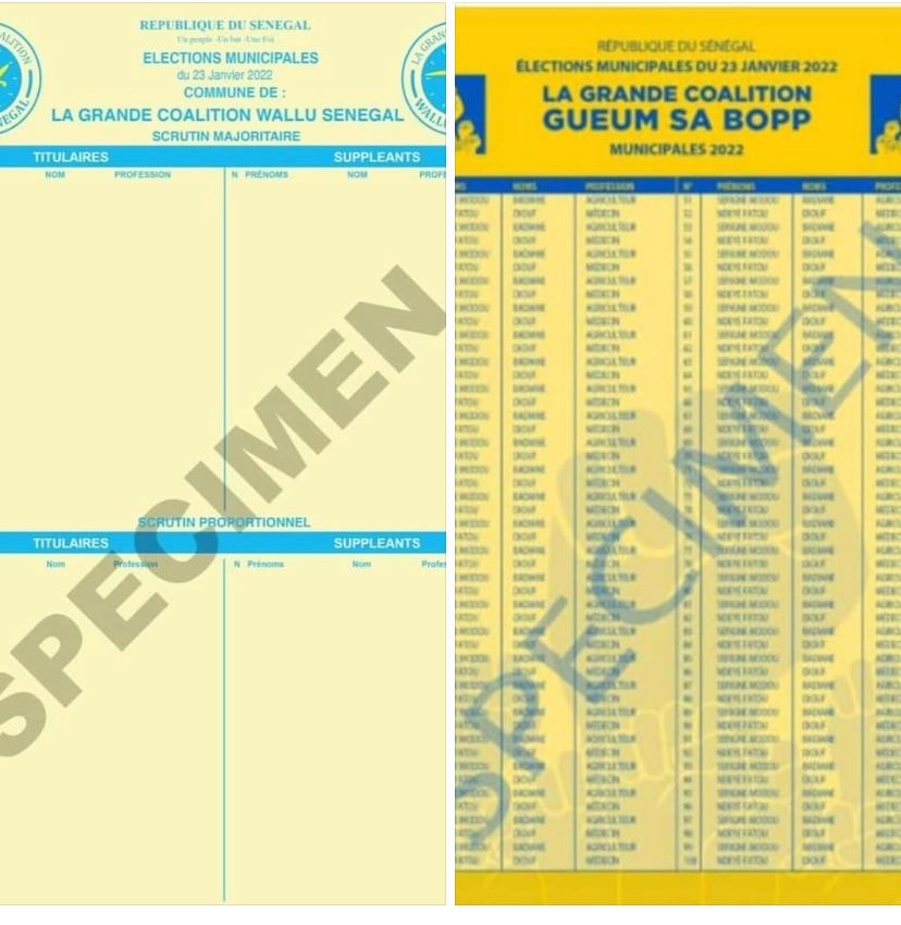 Elections locales 2022 : Wallu Sénégal et Gueum Sa Bop, la «guerre» de couleurs